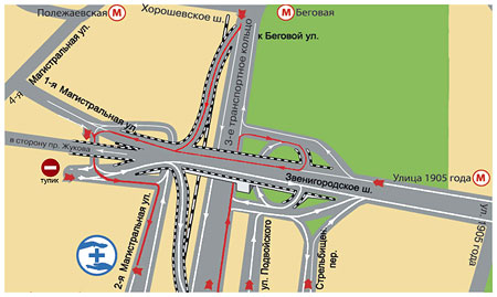 Ветеринарный центр ЗООВЕТ. Москва. Карта проезда