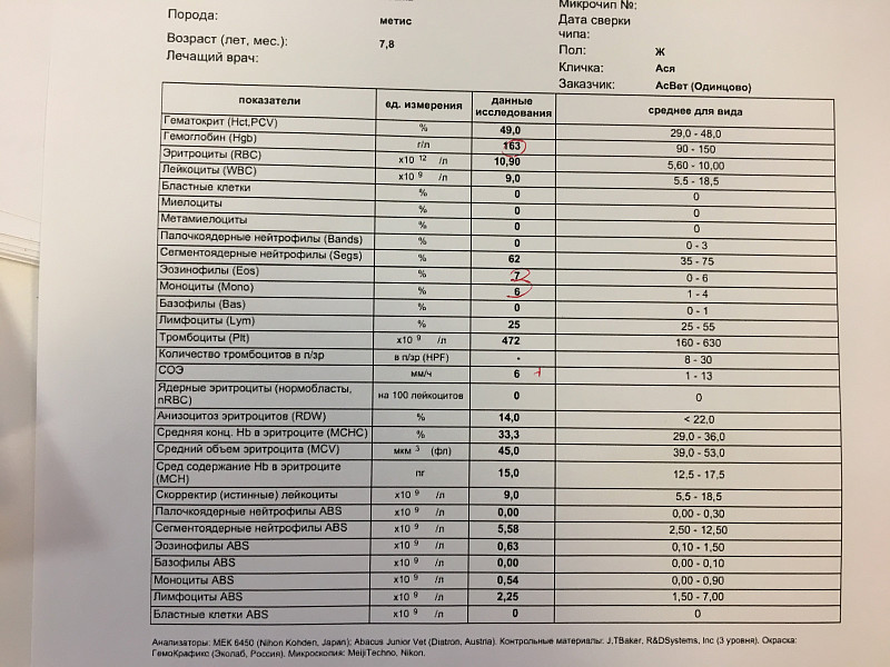 Расшифровка латинского обозначения анализа крови